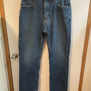 Carhartt Men's Relaxed Fit Fleece Lined Blue Jeans 34X36